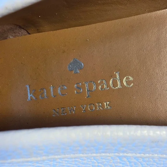 Kate Spade New York Loafers Leather White Spade Horsebit Womens 6.5B EU 37‎ - Picture 6 of 9